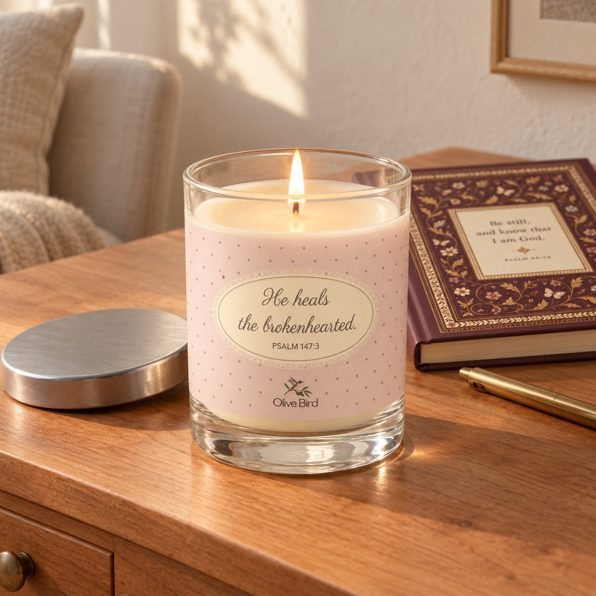 He Heals — Rose Dot Soy Candle