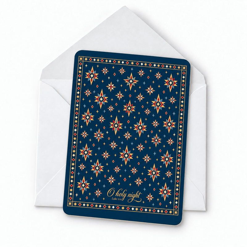 O Holy Night Star Christmas Cards — Set of 10