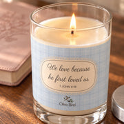 Loved First — Blue Checks Soy Candle