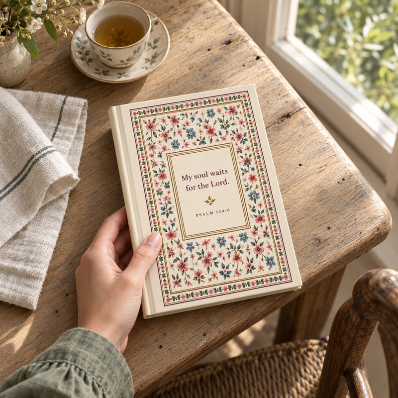 My Soul Waits for the Lord Hardcover Journal