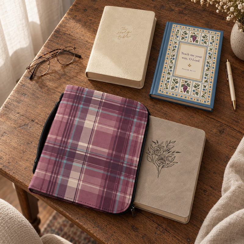 Rose Tartan Bible Cover