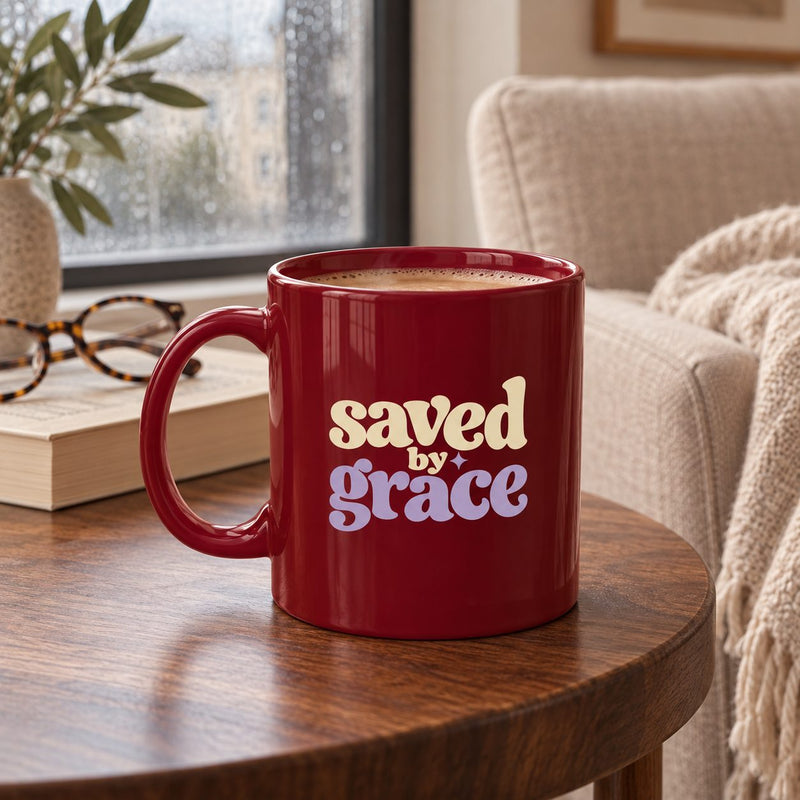 Saved by Grace Ceramic Mug