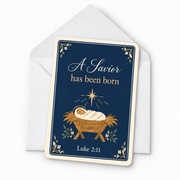 A Savior Has Been Born Christmas Postcards — Set of 10