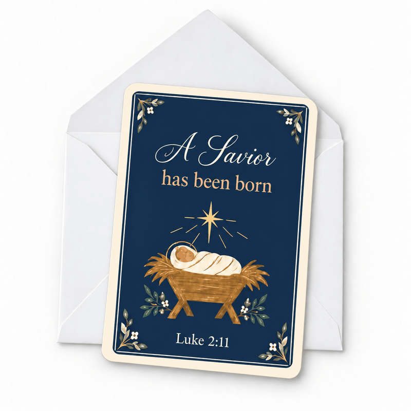 A Savior Has Been Born Christmas Postcards — Set of 10