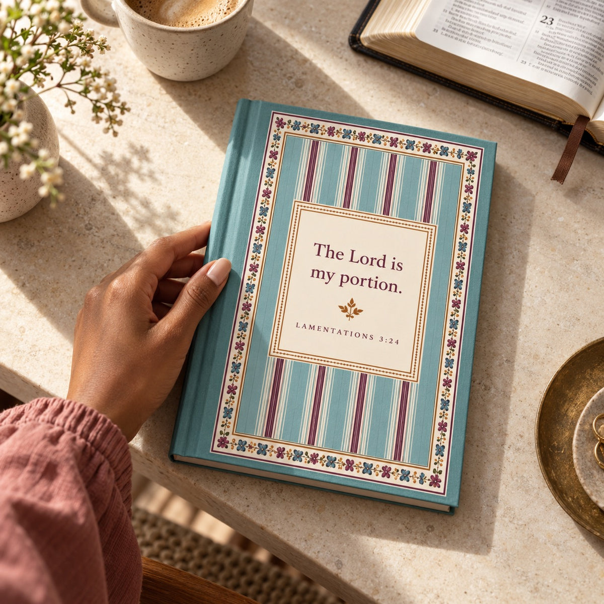 The Lord Is My Portion Hardcover Journal