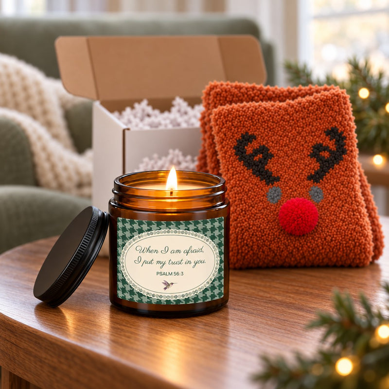 Trust — Forest Candle & Reindeer Socks Gift Set