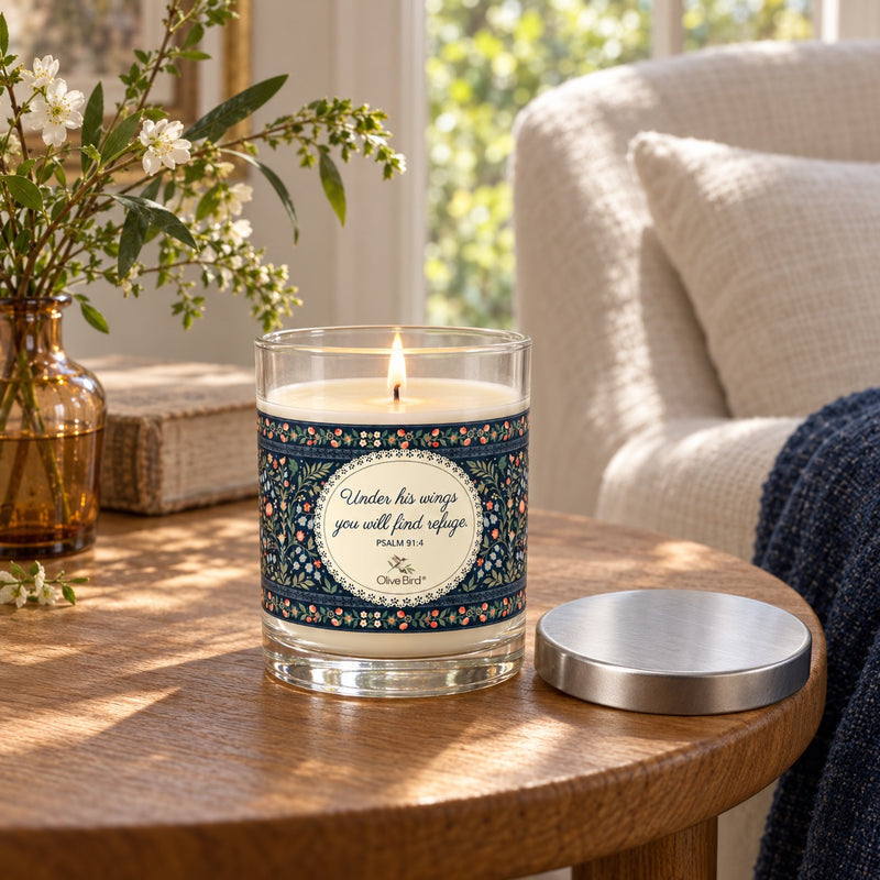 Under His Wings — Botanical Lace Soy Candle