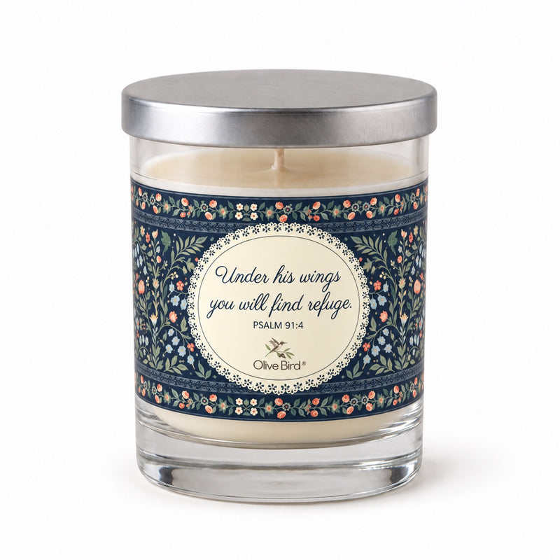 Under His Wings — Botanical Lace Soy Candle