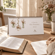 A Year in His Presence 2027 Watercolor Desk Calendar