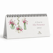 A Year in His Presence 2027 Watercolor Desk Calendar